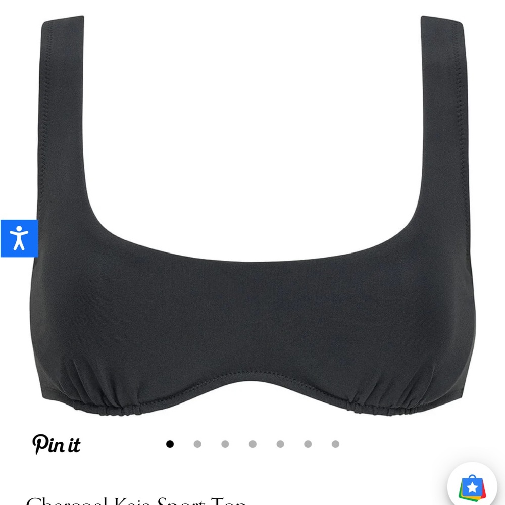 Montce Charcoal Bikini Top